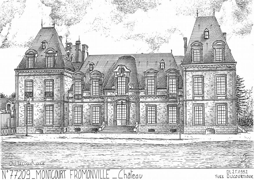 N 77209 - MONTCOURT FROMONVILLE - chteau (mairie)